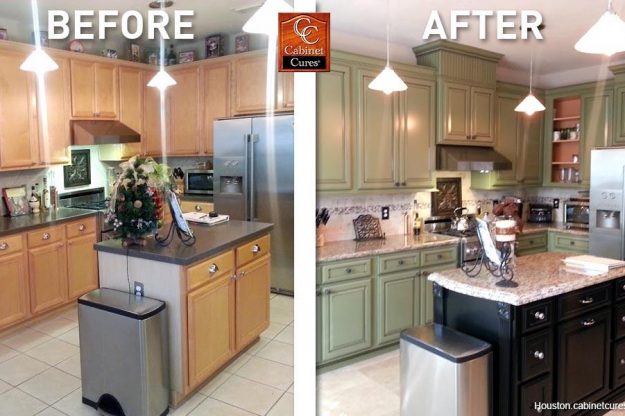 before and after kitchen cabinet remodel boston cabinet cures