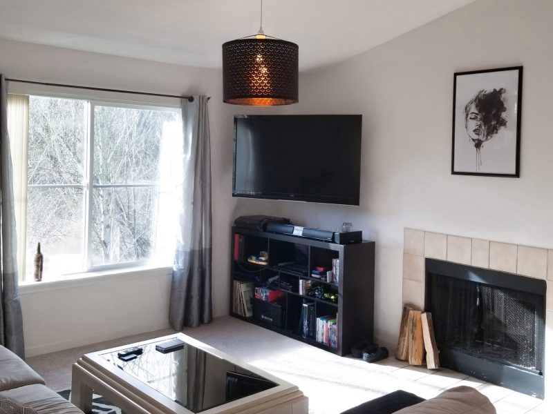 bold light in apartnemtn living