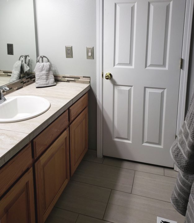 Bathroom remodel tile counter bathroom